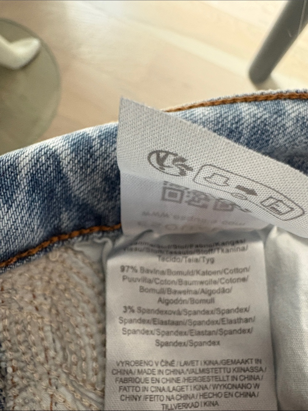 ESQUALO Light Blue Straight Leg Jeans - Picture 7 of 7